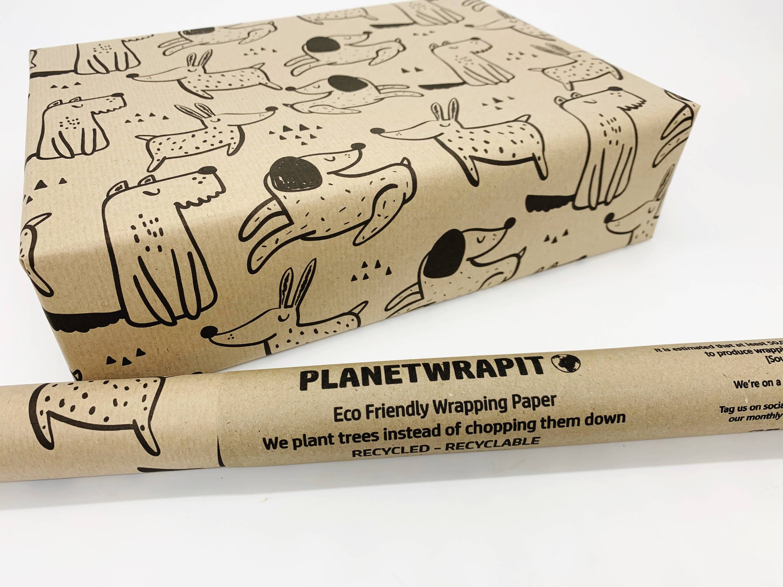 Spaniels Recycled Wrapping Paper  Eco friendly Gift Wrap – planetwrapit